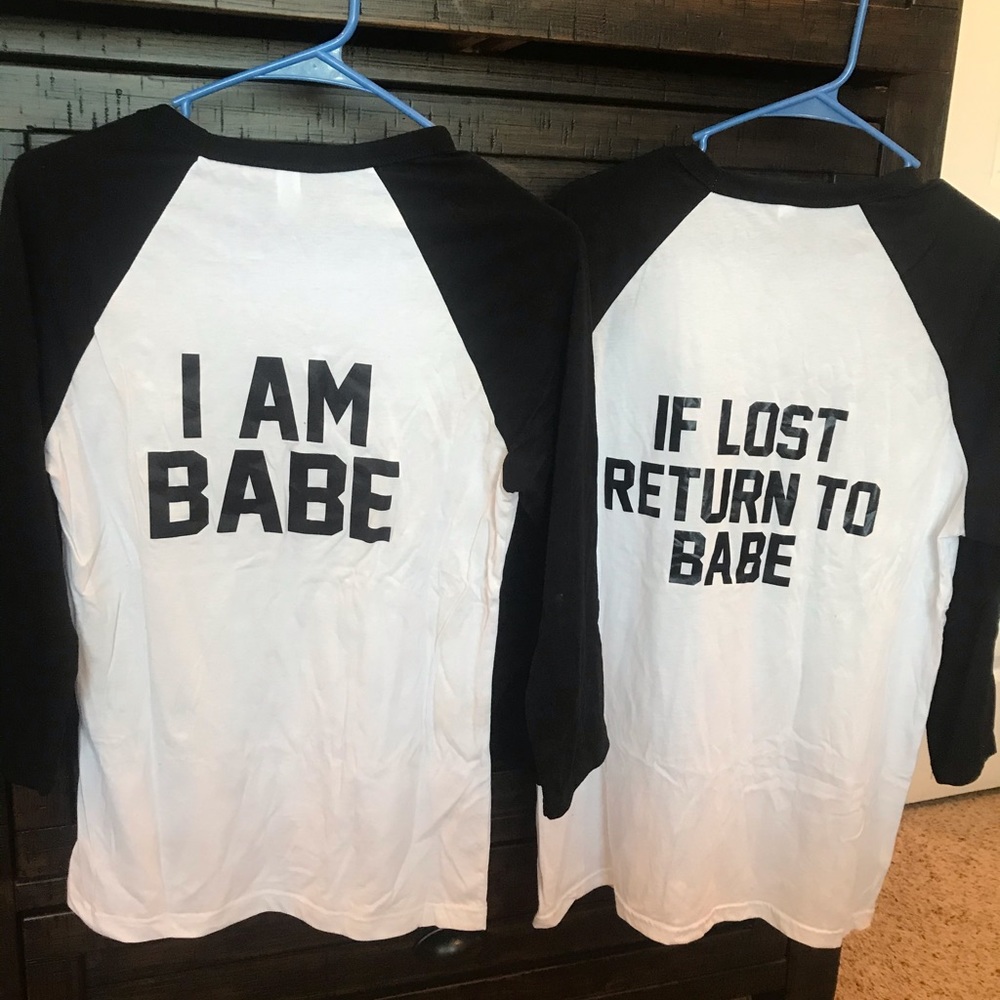 Babe Baseball Shirts (Small & Large)
